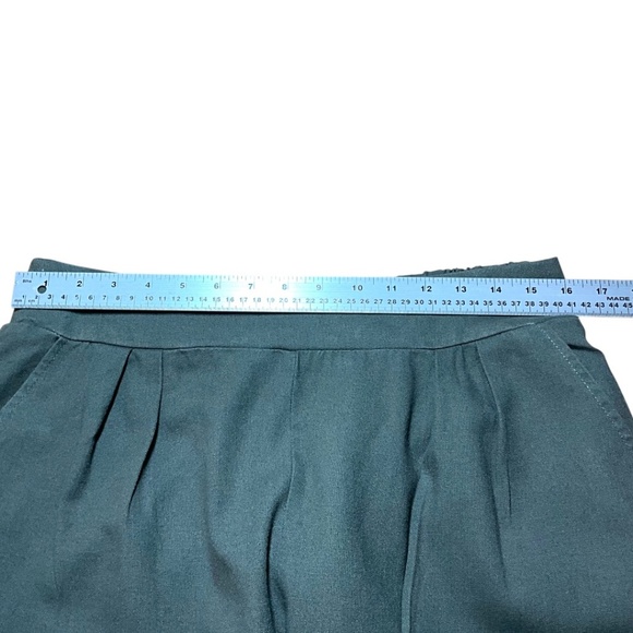 CI SONO Linen Blend Olive Green Wide Leg High Rise Trousers Pull On Style Sz XL - Picture 6 of 10